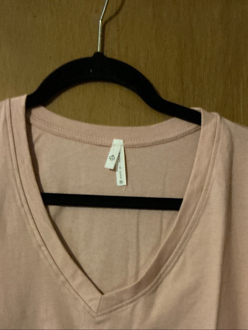 Soft Blush V-Neck Tee